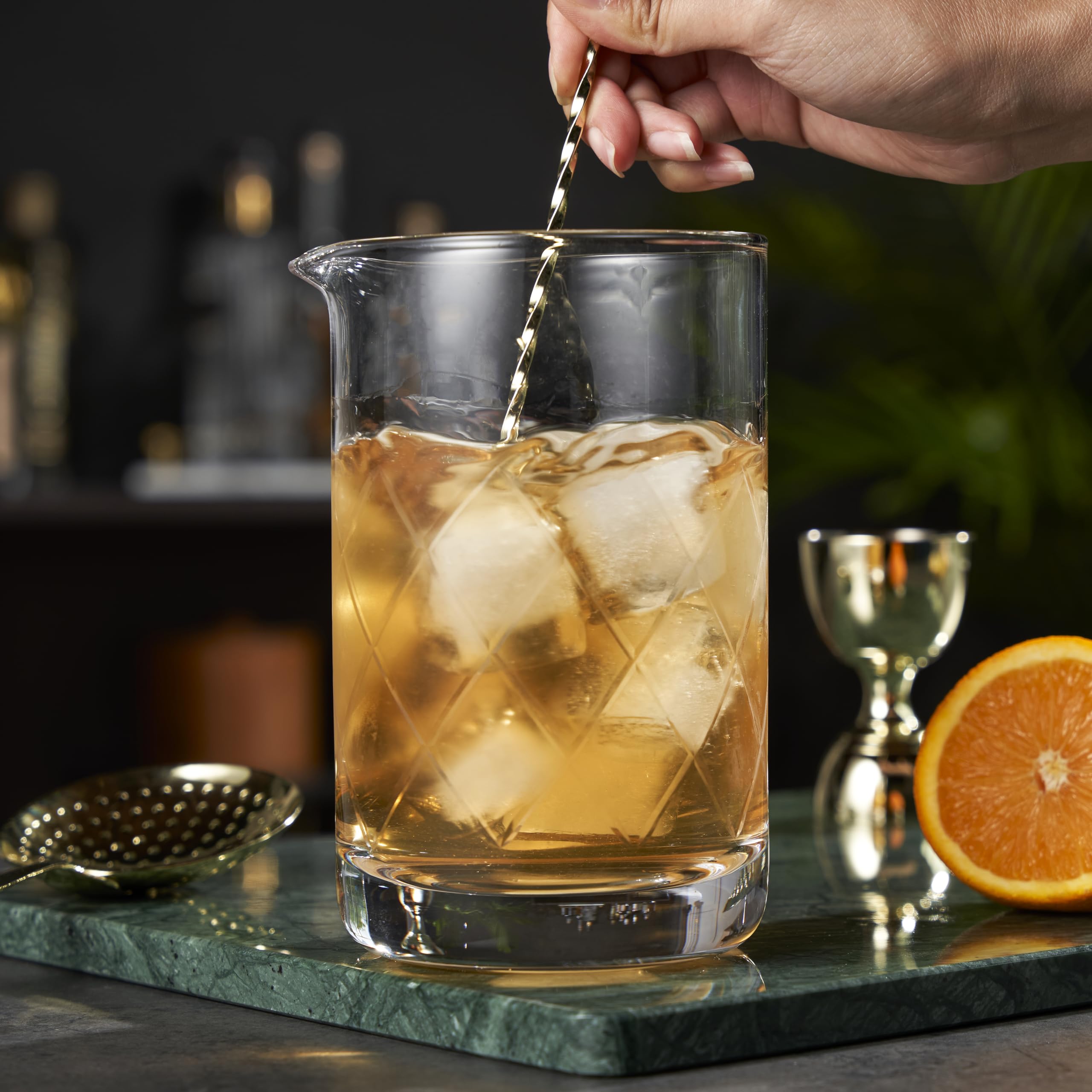 Viski Crystal Cocktail Mixing Glass Cocktail Beaker