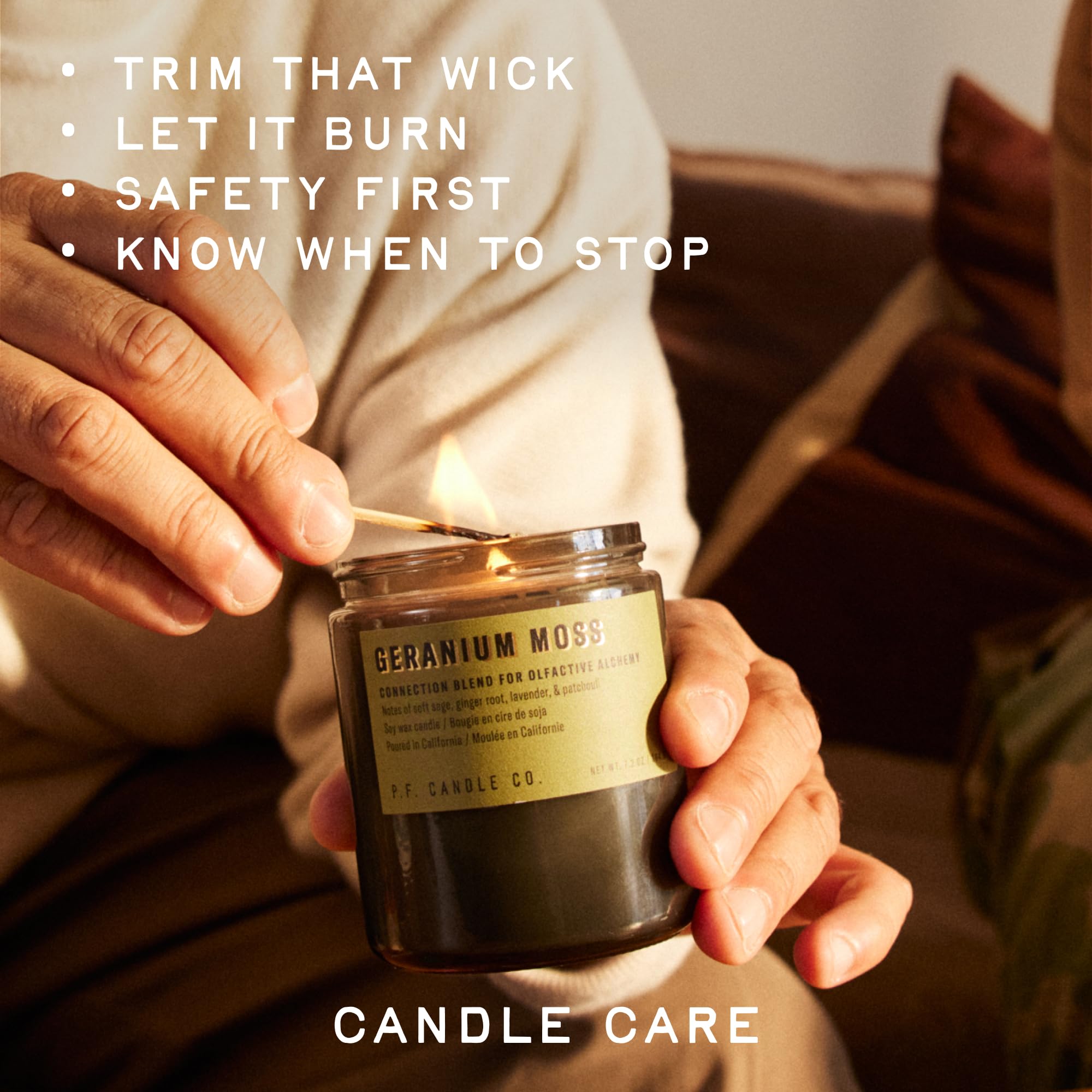 P.F. Candle Co. Enoki Cedar Alchemy Scented Soy Wax Candle