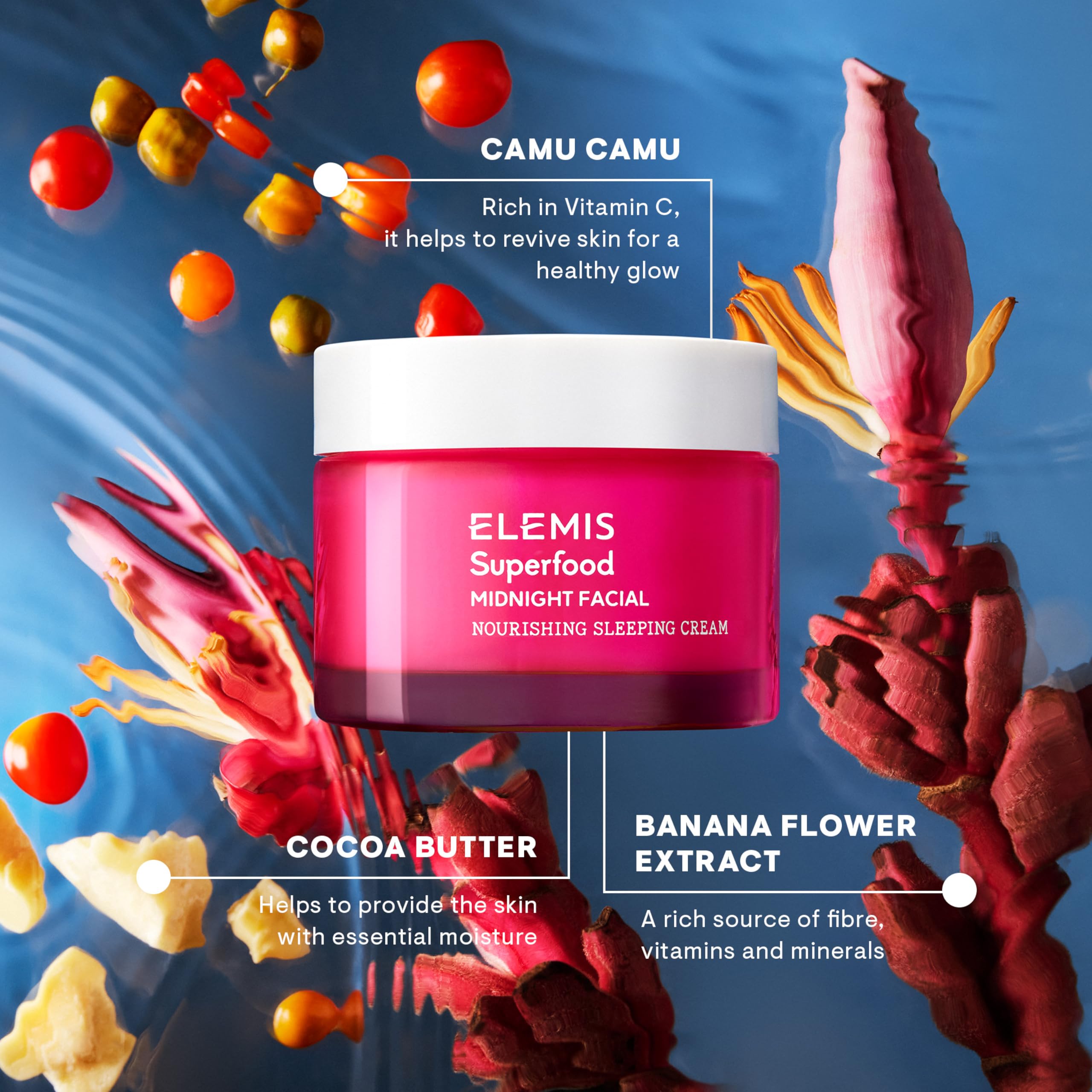 ELEMIS Superfood Midnight Facial - Lightweight Overnight Facial Cream
