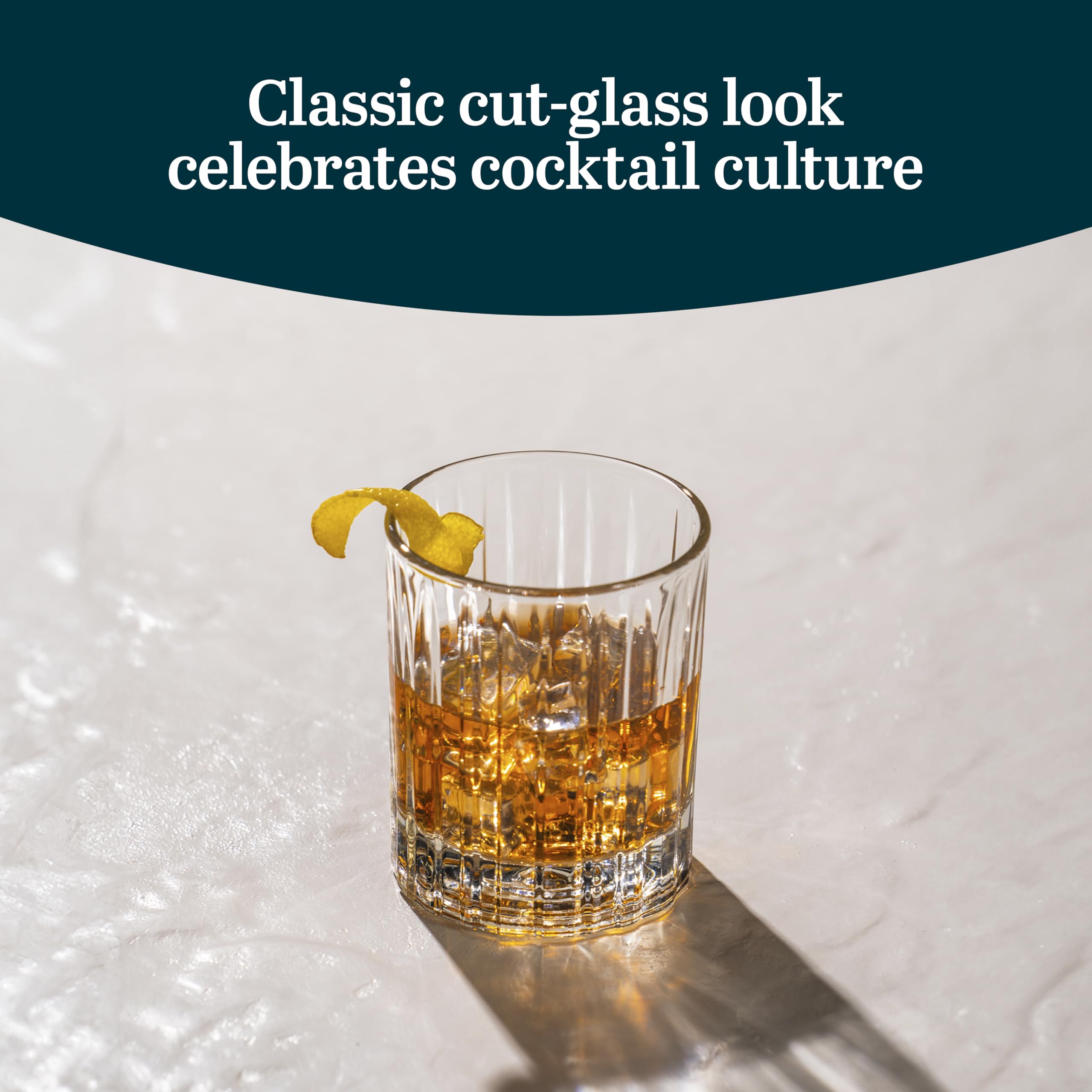 Libbey Flashback Double Old Fashioned Glasses - Set of 4