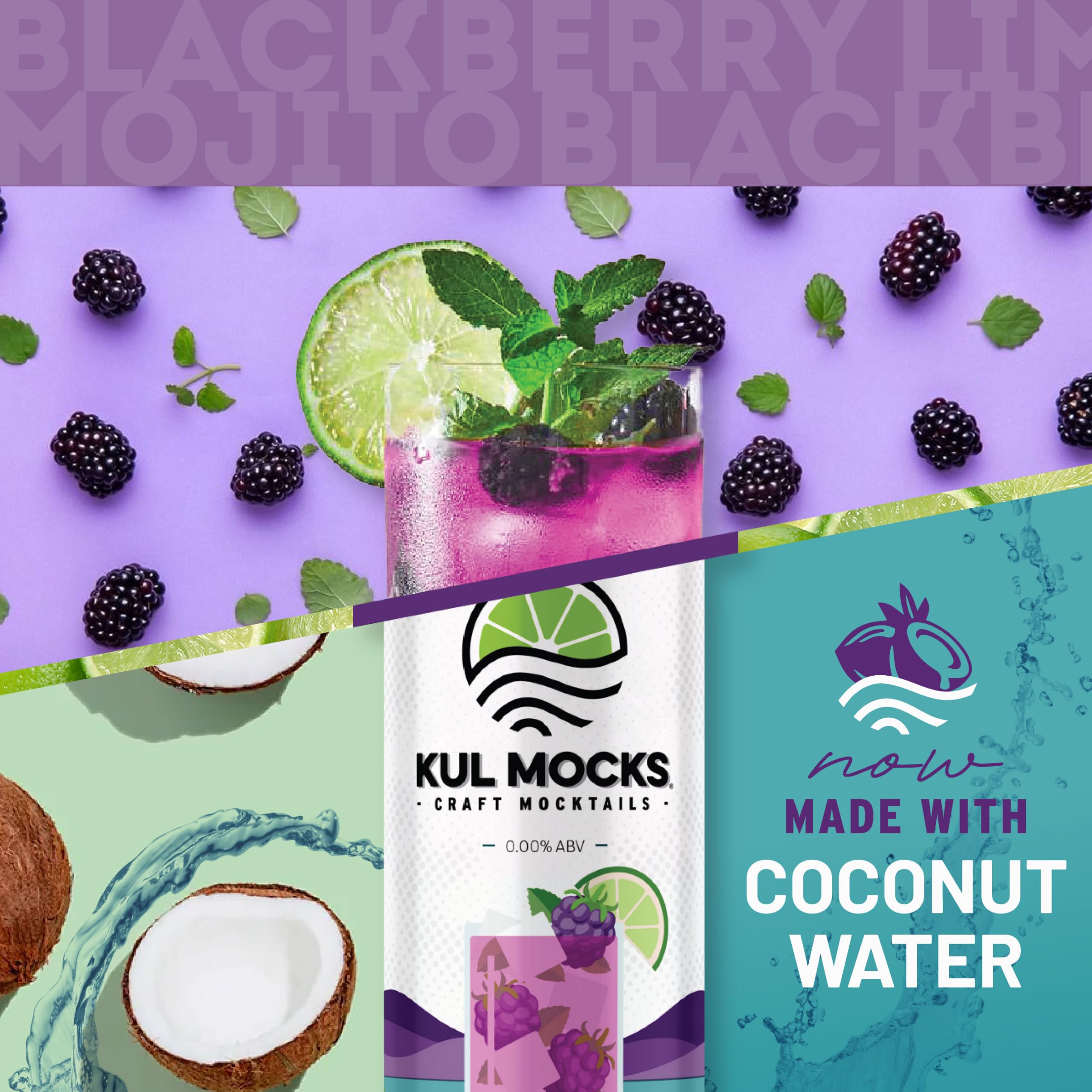KUL MOCKS Non-Alcoholic Mocktails | Party Box Variety Pack