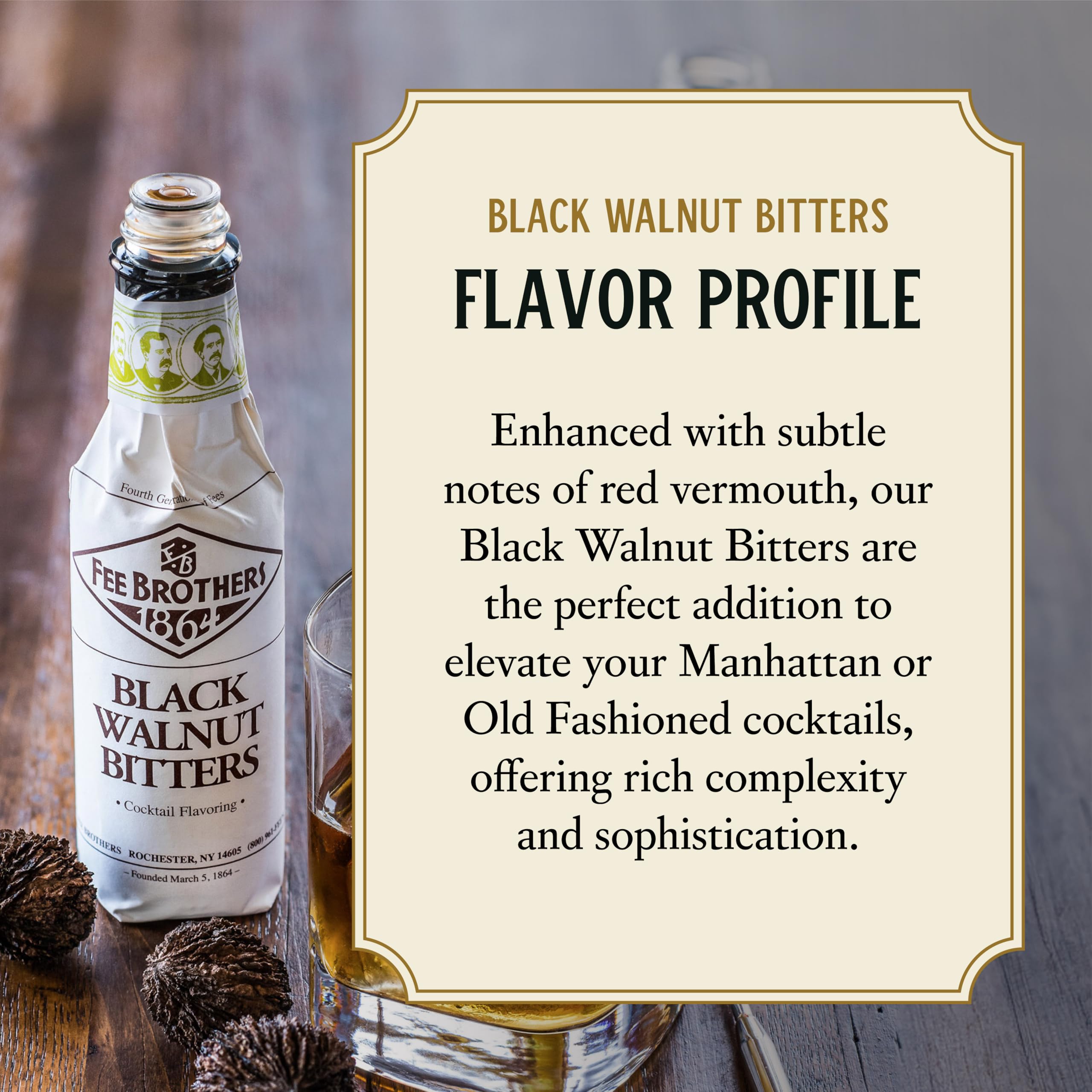 Fee Brothers Black Walnut Cocktail Bitters