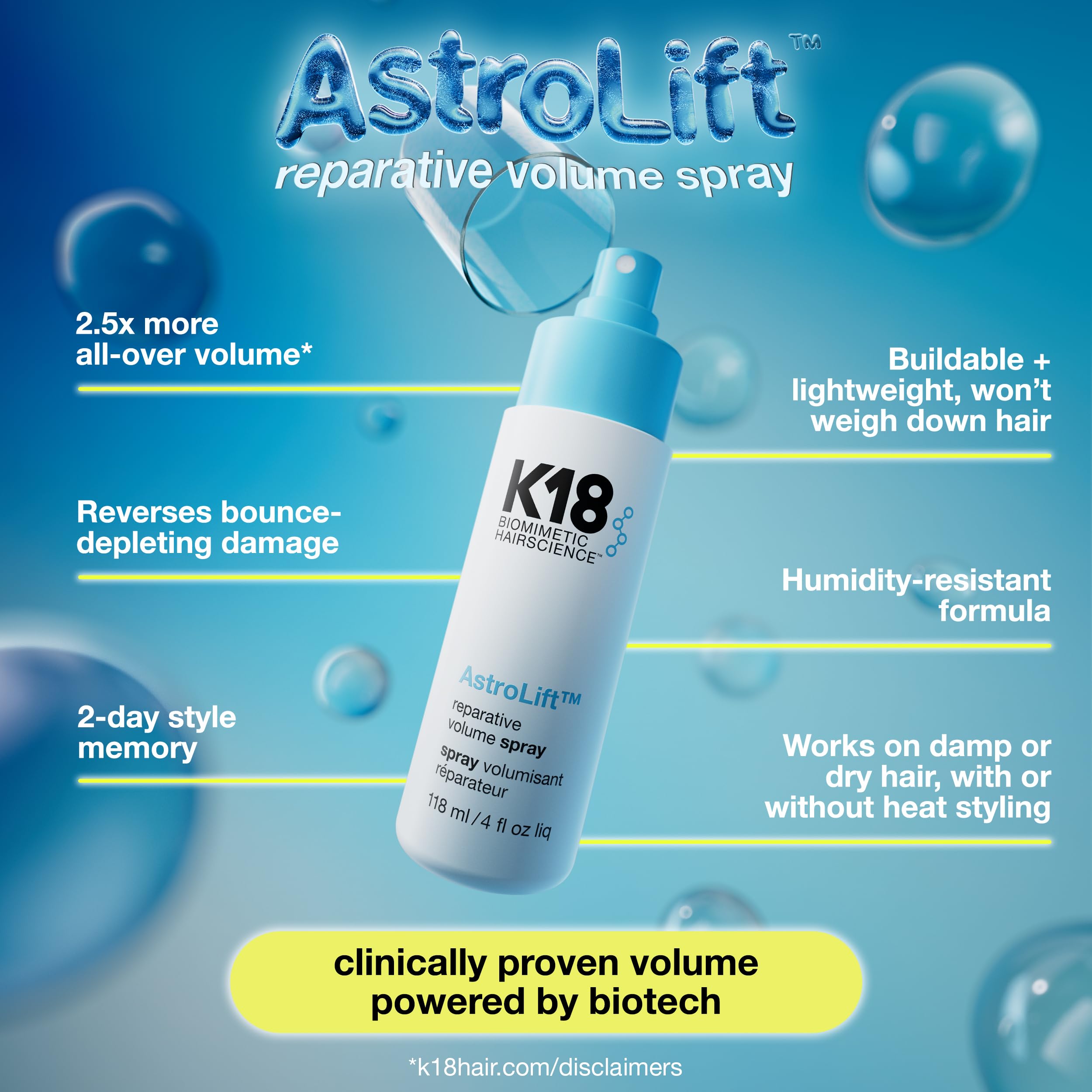 K18 AstroLift™ Reparative Volume Spray