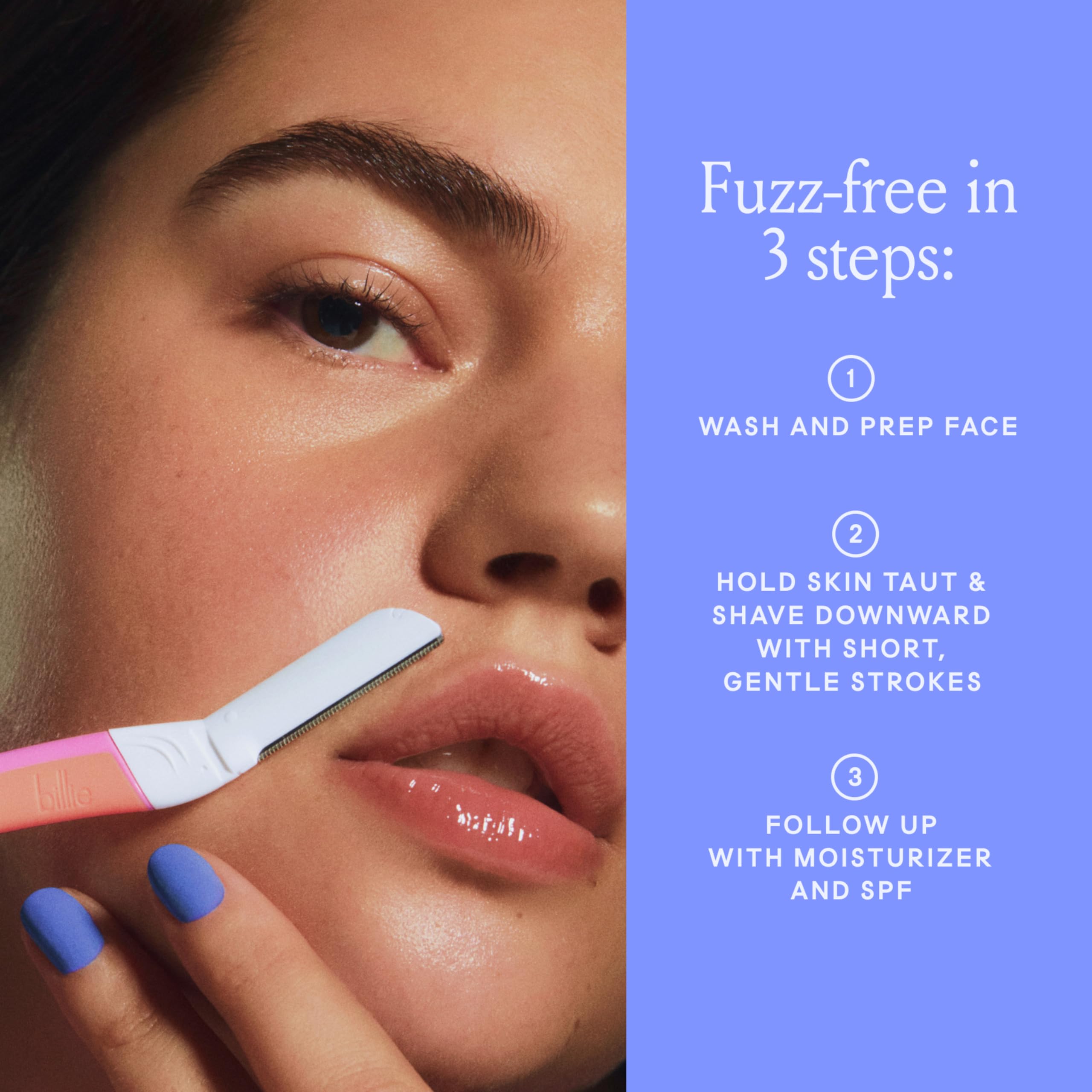 Billie - Dermaplane Starter Kit - Reusable Handle + 3 Refill Blades