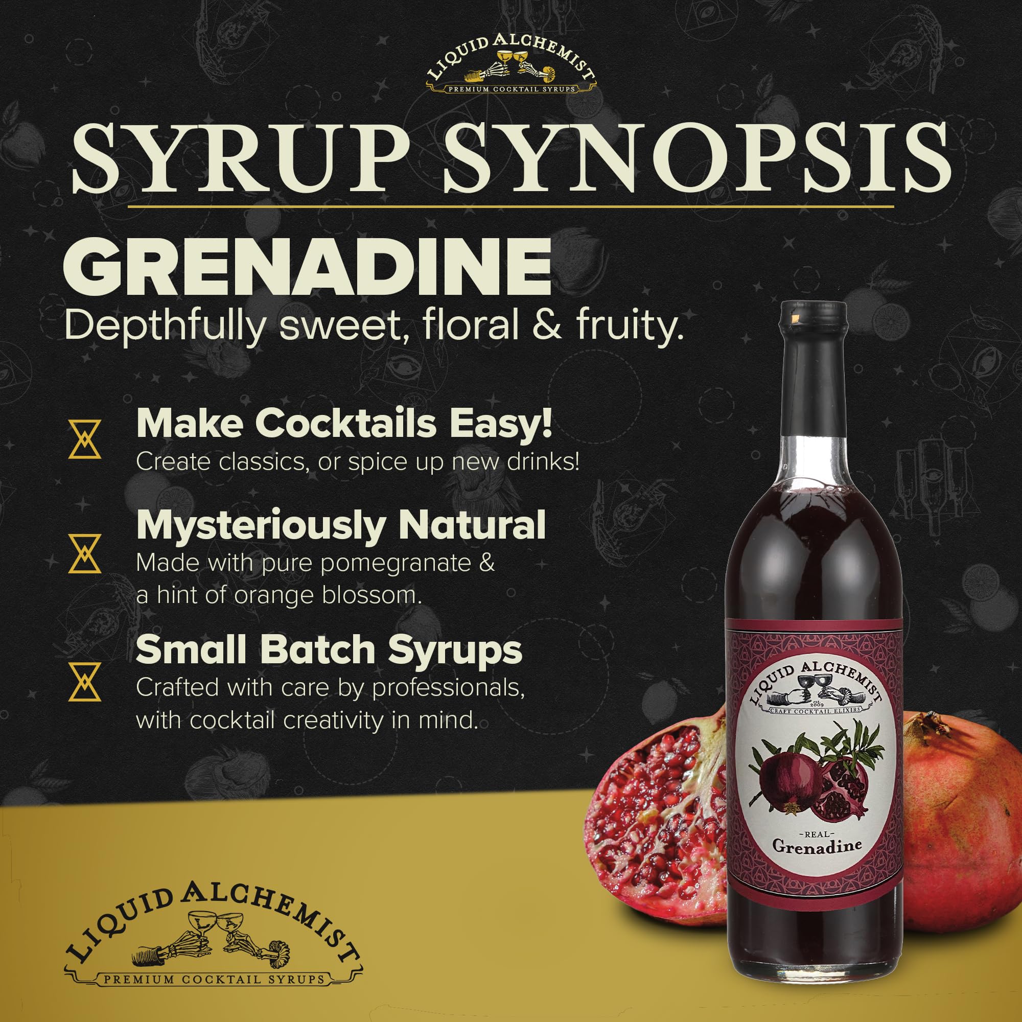 Liquid Alchemist Grenadine Syrup for Cocktails