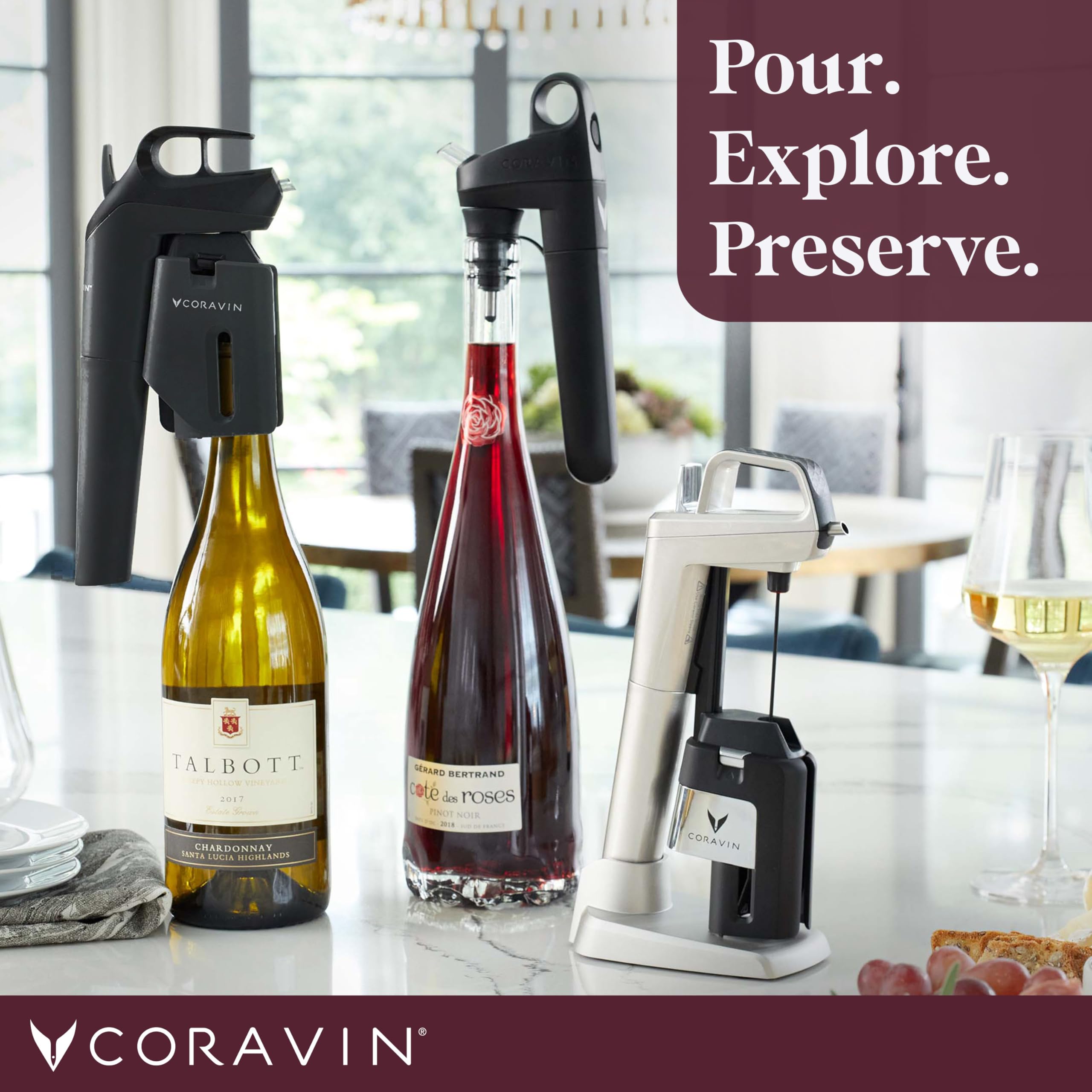 CORAVIN Pivot Plus Wine Preservation System - Black