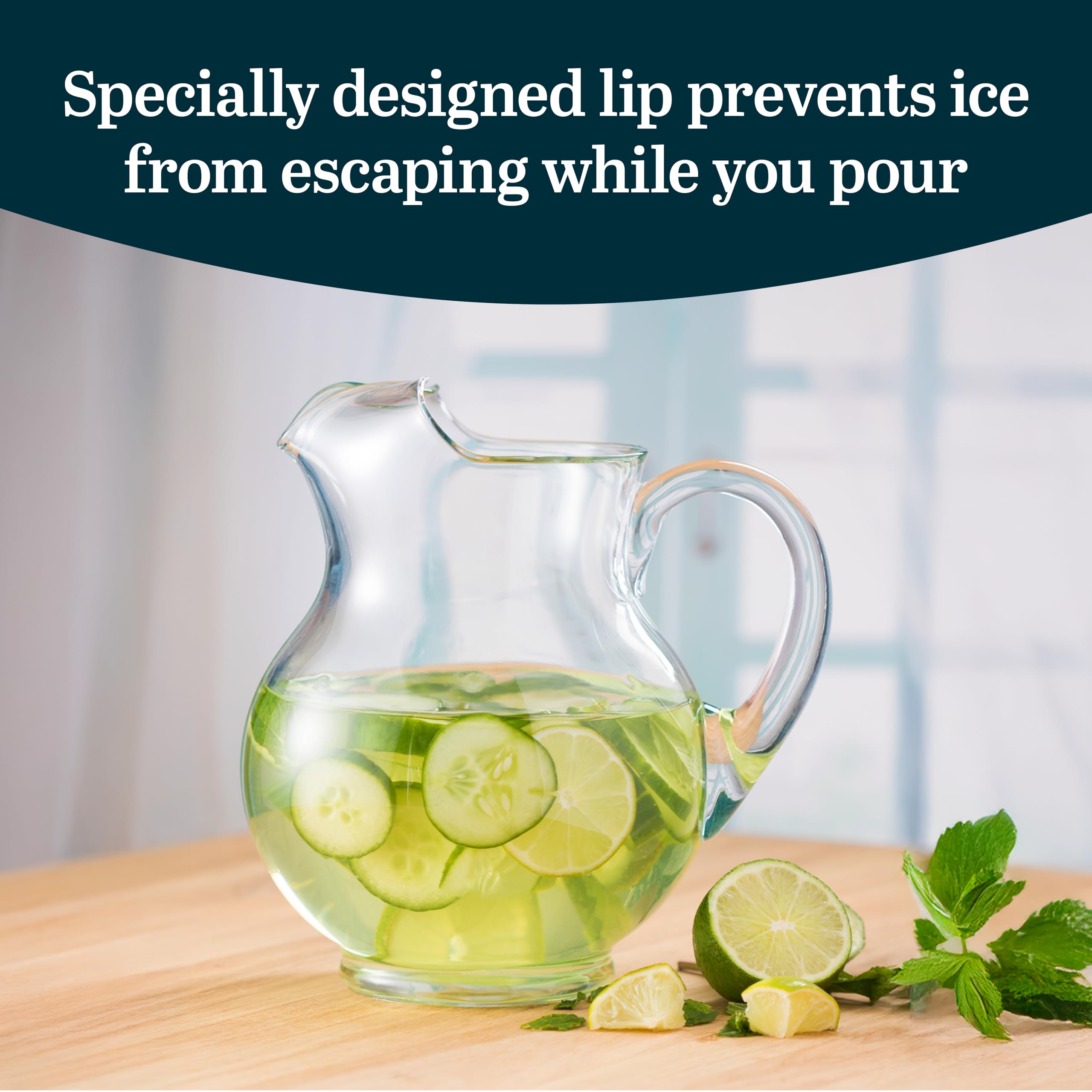 Libbey Acapulco Large Glass Pitcher Set of 2