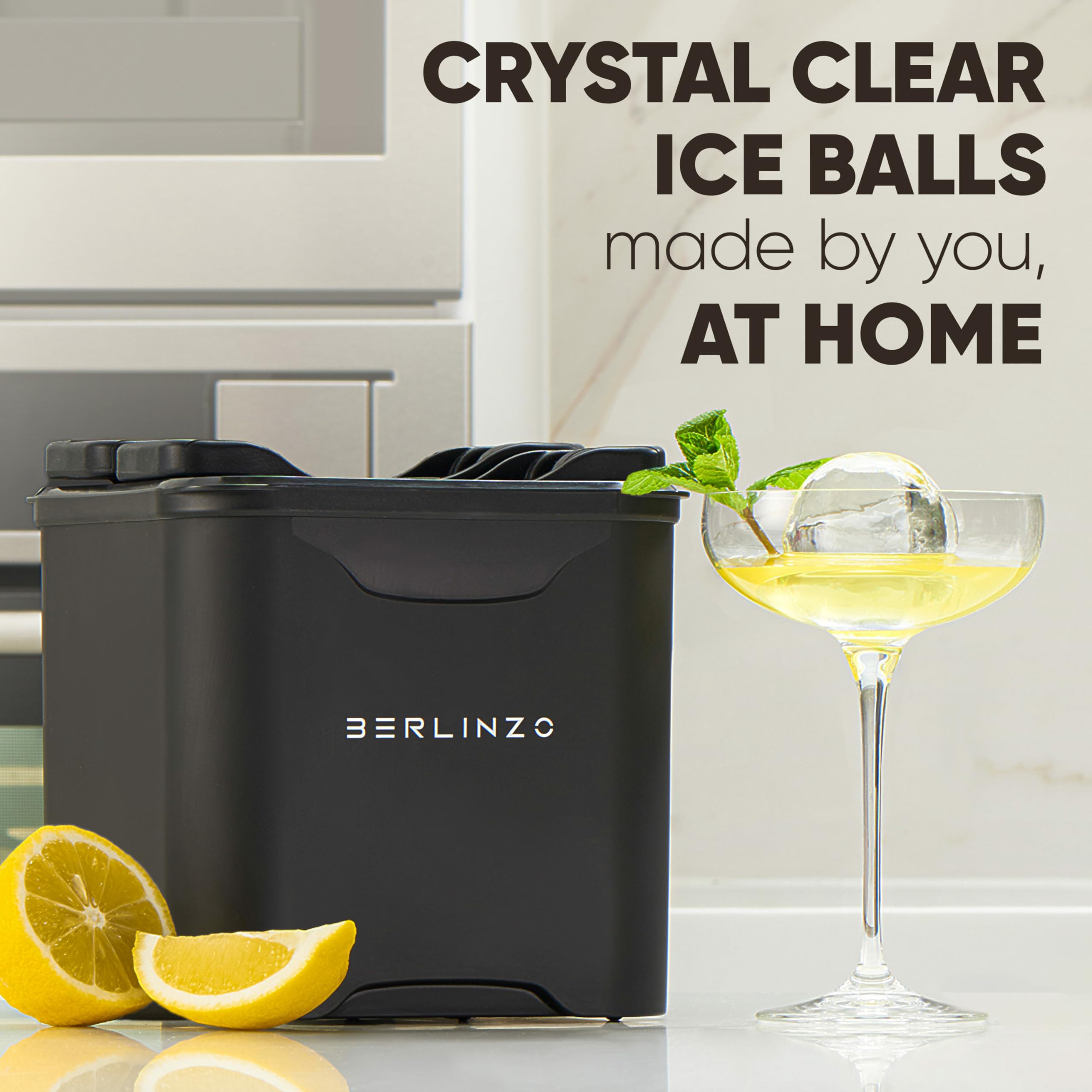 Berlinzo Premium Clear Ice Ball Maker