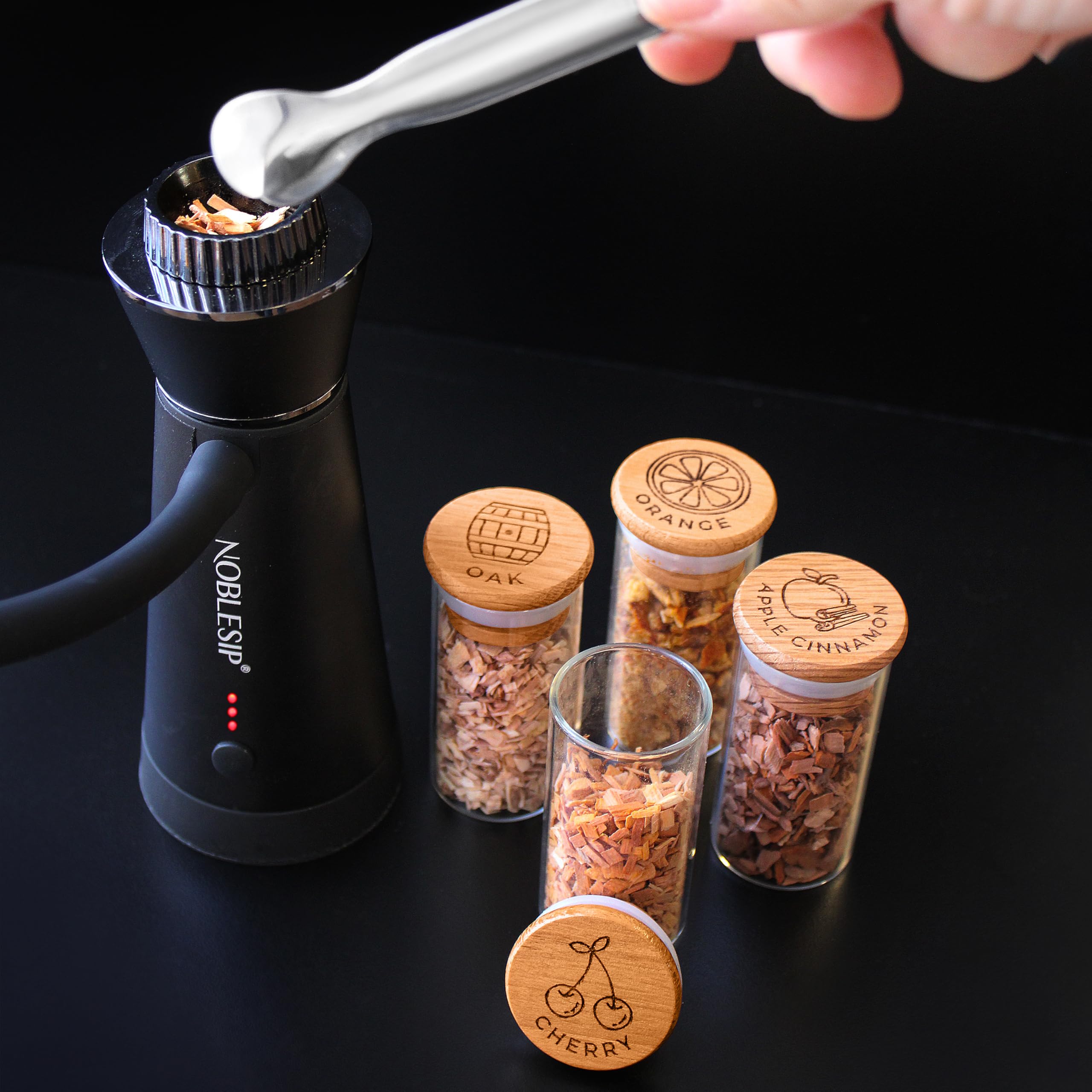 NOBELSIP Cocktail Smoker Kit with Glass Dome