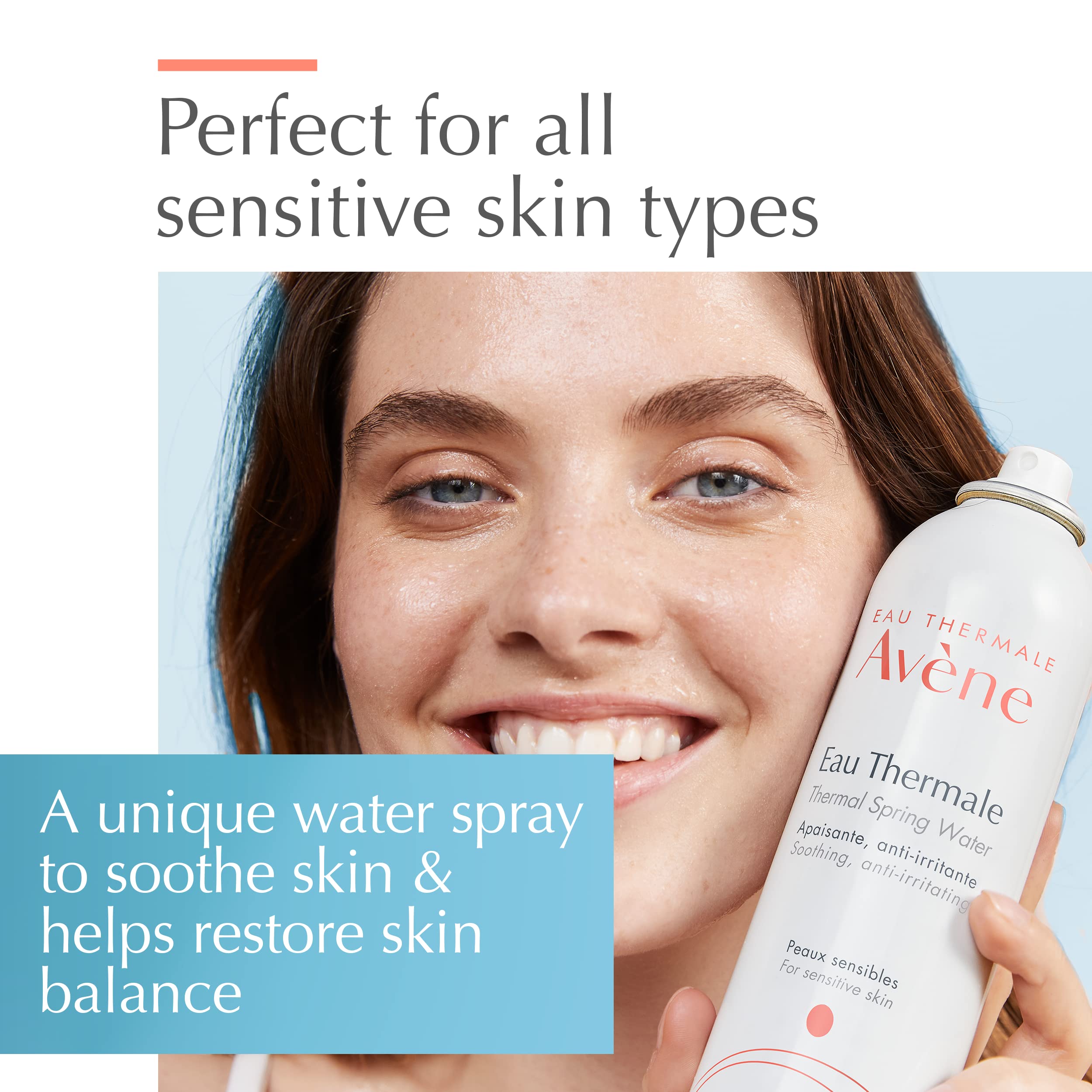 Avène Thermal Spring Water, Soothing Calming Facial Mist Spray Duo