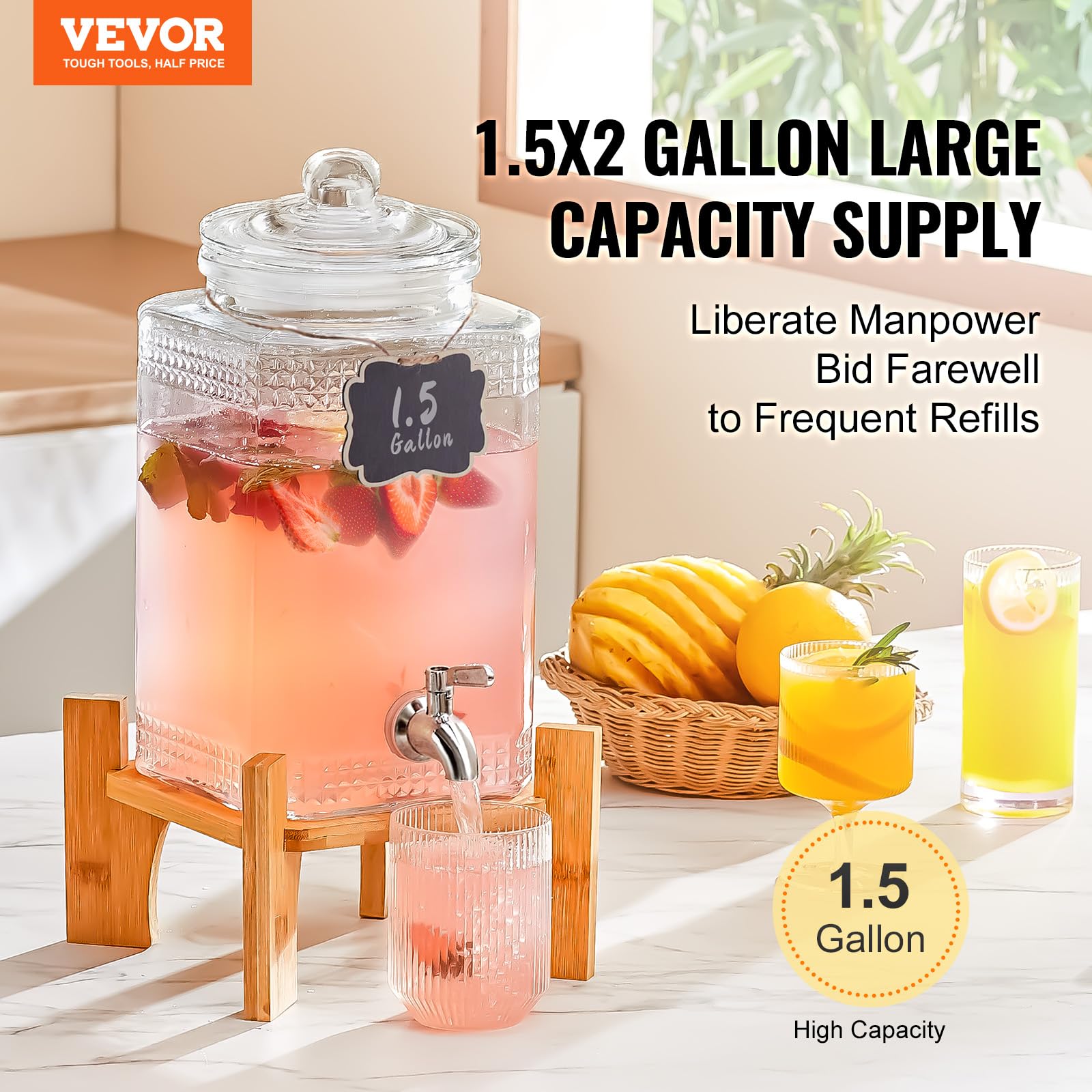VEVOR 1.5 Gallon Drink Dispenser