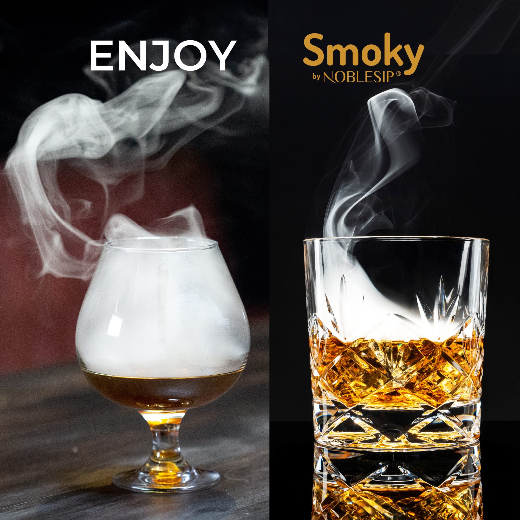Old Fashioned Whiskey Smoker 𝗣𝗥𝗘𝗠𝗜𝗨𝗠 Kit - Smoky by NOBLESIP