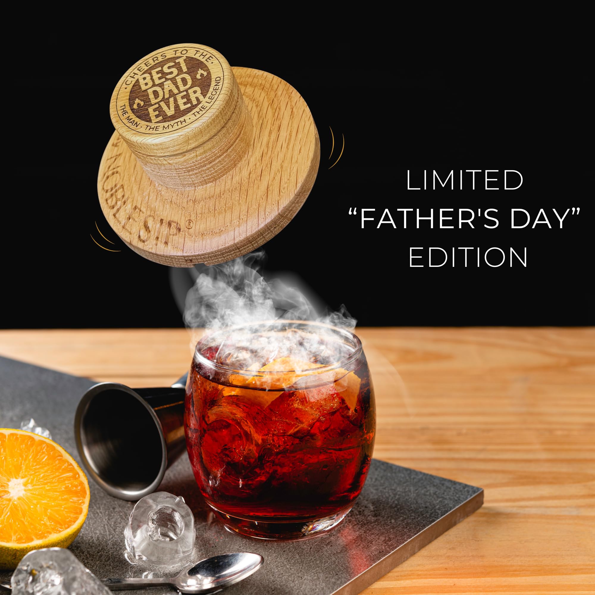 Old Fashioned Whiskey Smoker 𝗣𝗥𝗘𝗠𝗜𝗨𝗠 Kit - Smoky by NOBLESIP