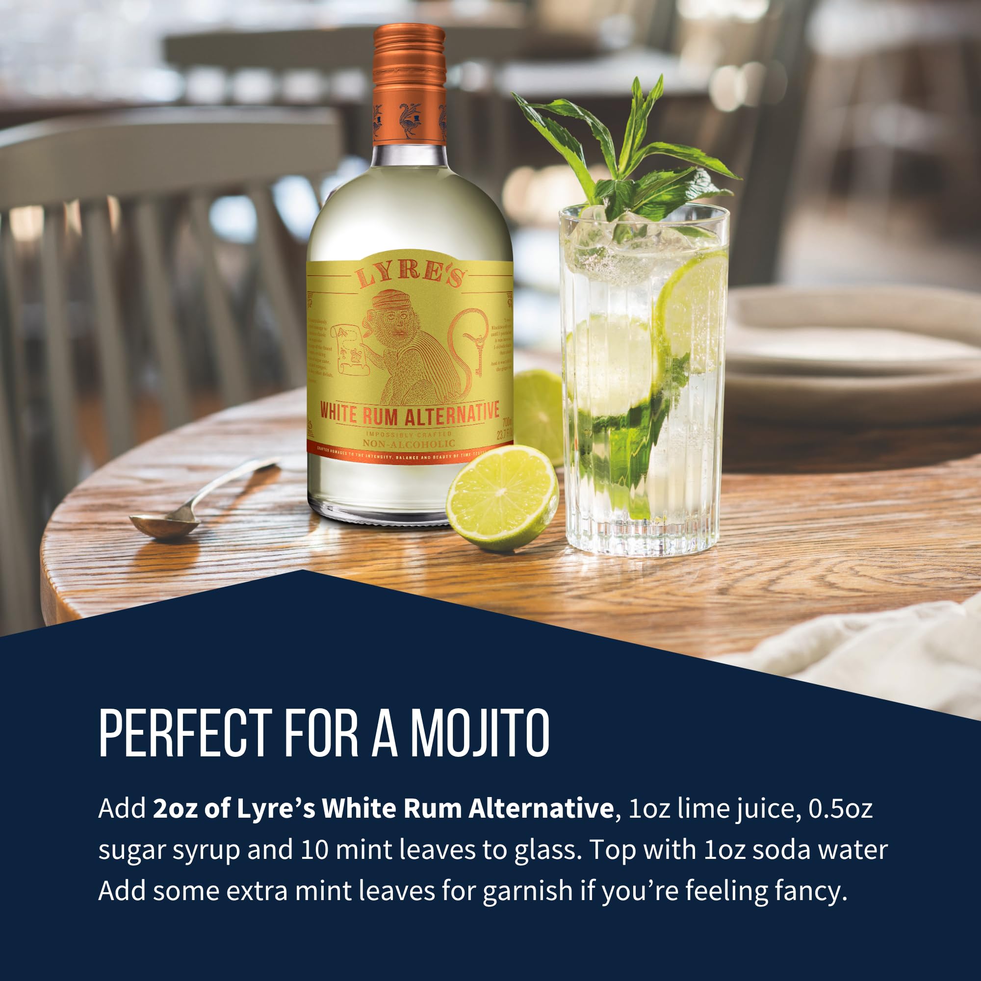 Lyre's White Rum Alternative Premium Non Alcoholic Spirits