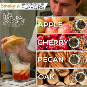 Old Fashioned Whiskey Smoker 𝗣𝗥𝗘𝗠𝗜𝗨𝗠 Kit - Smoky by NOBLESIP