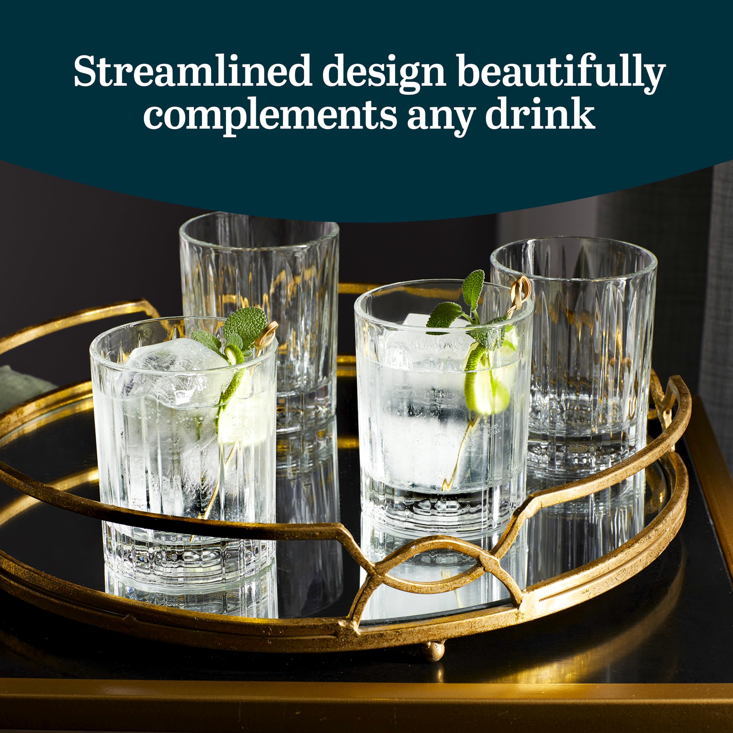 Libbey Flashback Double Old Fashioned Glasses - Set of 4