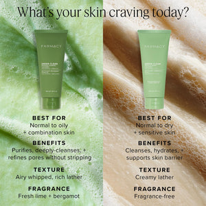 Farmacy Foaming Face Wash with Green Clay