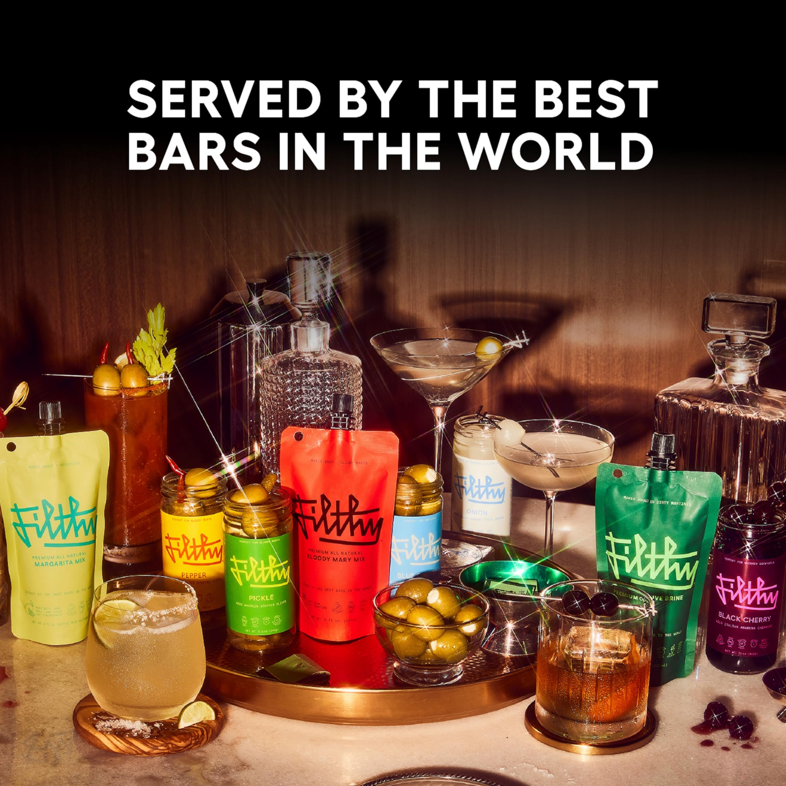 Filthy Olive Brine, Premium Cocktail Mixer