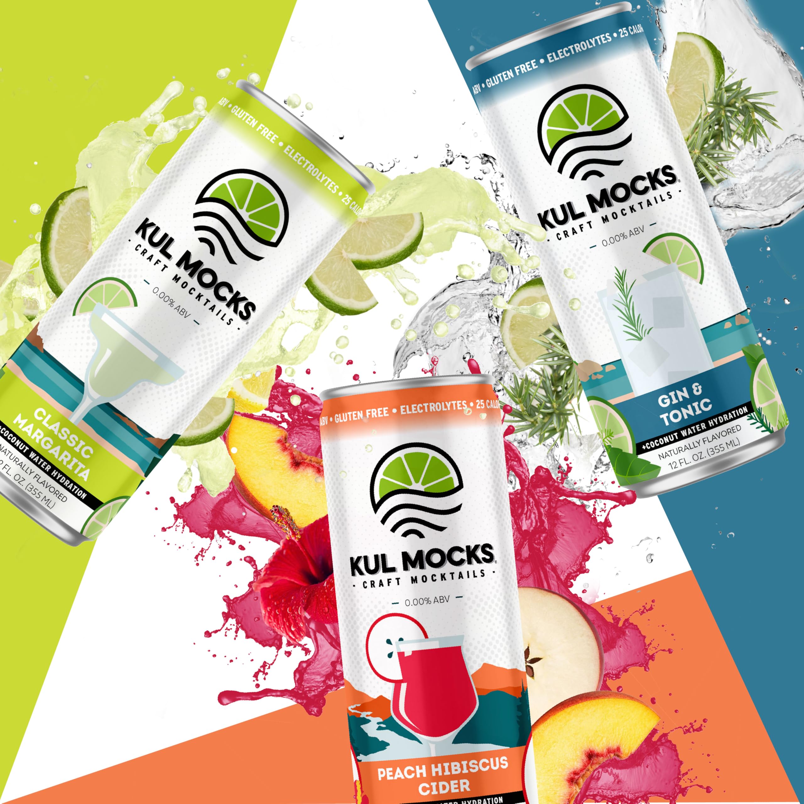 KUL MOCKS - Craft Mocktails Adventure Collection - Variety Pack (6pk)