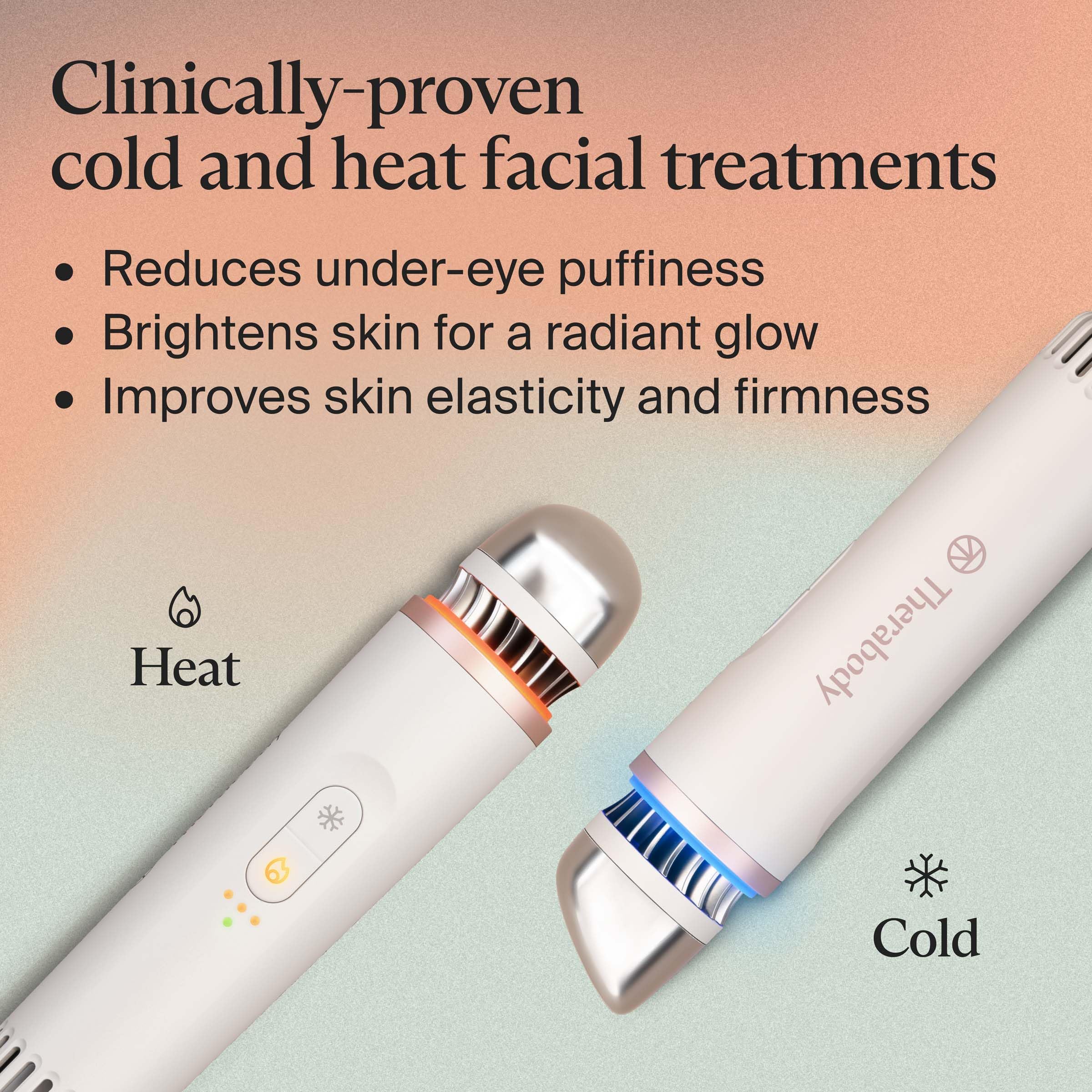 Therabody TheraFace Depuffing Wand – Cold and Heat Skincare Treatment