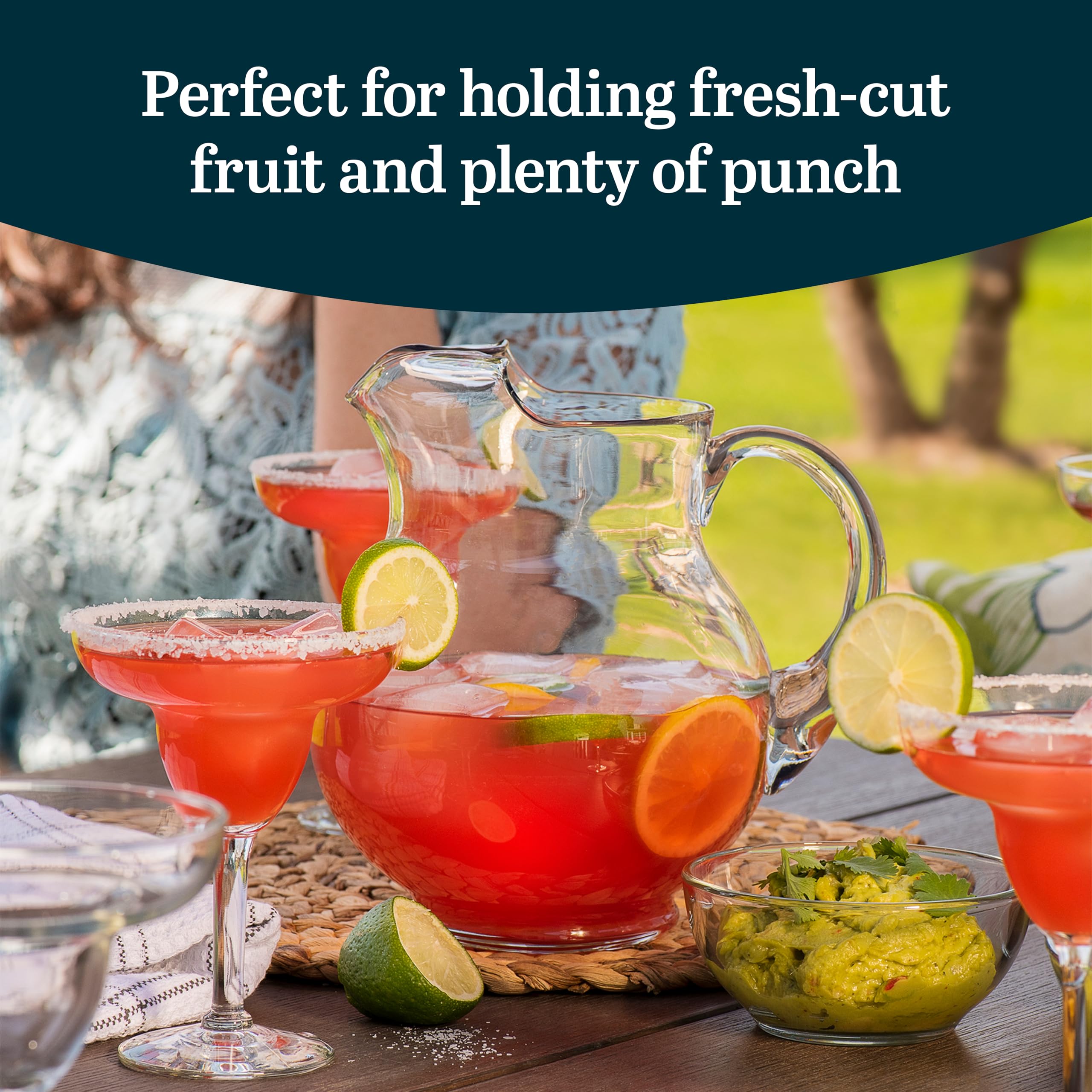 Libbey Acapulco Large Glass Pitcher Set of 2