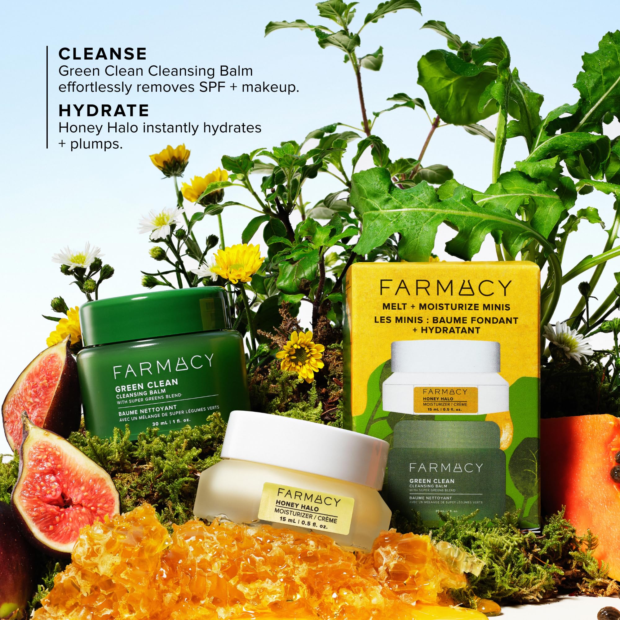 Farmacy Melt & Moisturize Duo - Travel Size Skin Care Set