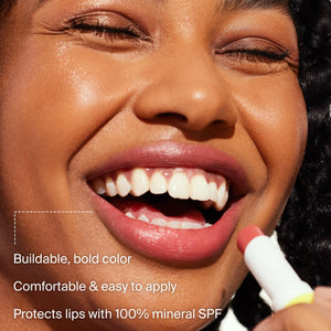 Supergoop! Lipshade 100% Mineral SPF 30 Hydrating Lipstick, Lucky Me (Rose)