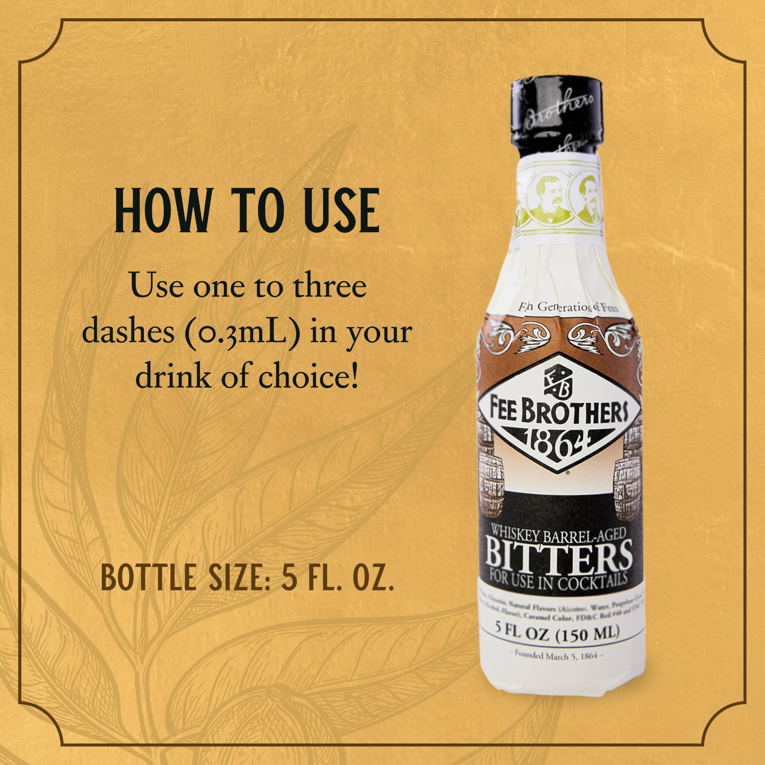 Fee Brothers Whiskey Barrel-Aged Bitters